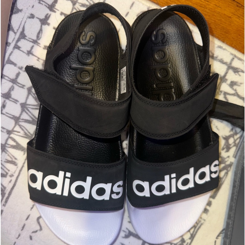 Black Adidas Sandals - Picture 3 of 3